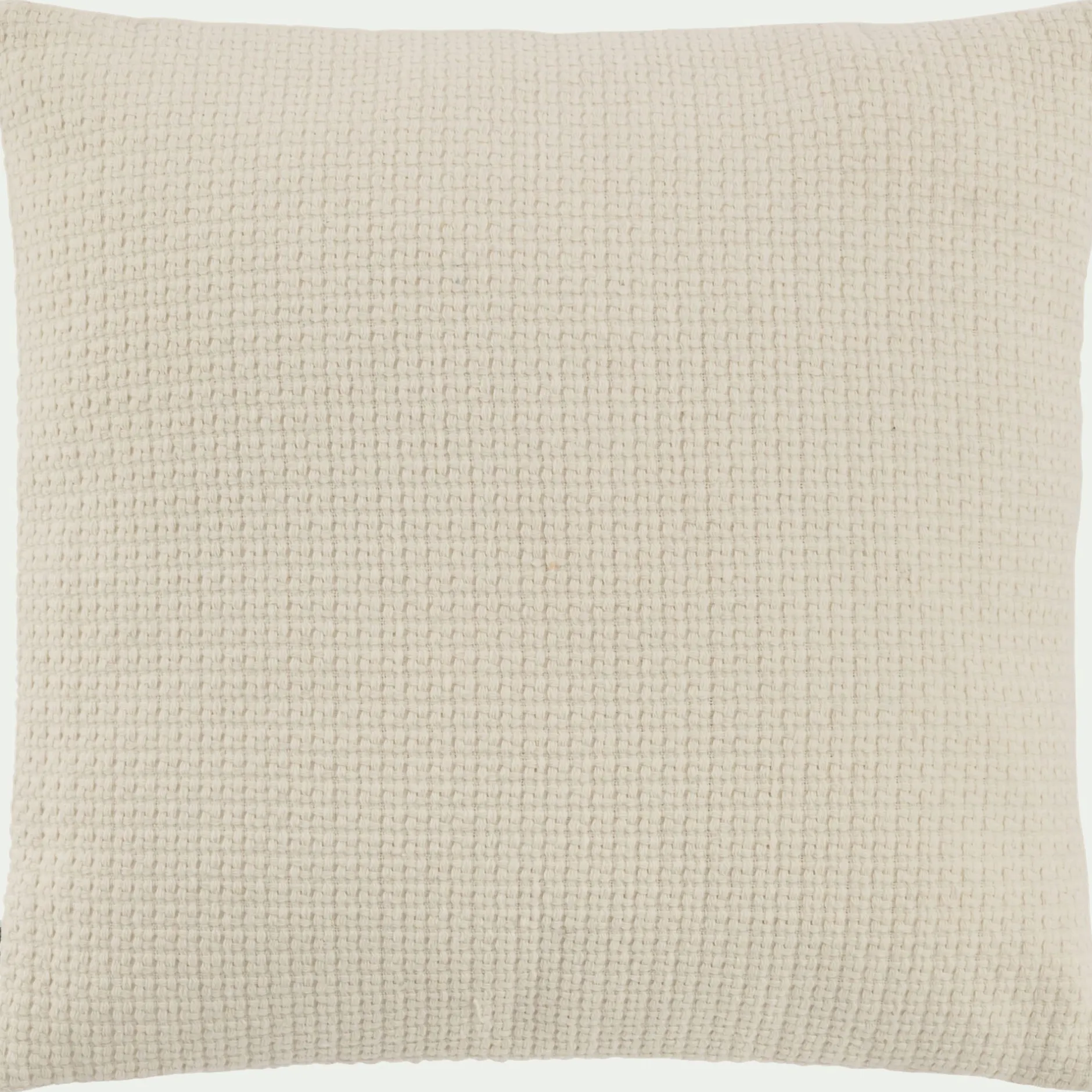 Coussin*alinea Coussin en tissu effet crocheté 45x45cm - écru Blanc