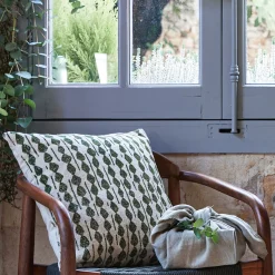 Coussin*alinea Coussin ethnique en coton - cèdre 45x45cm Vert