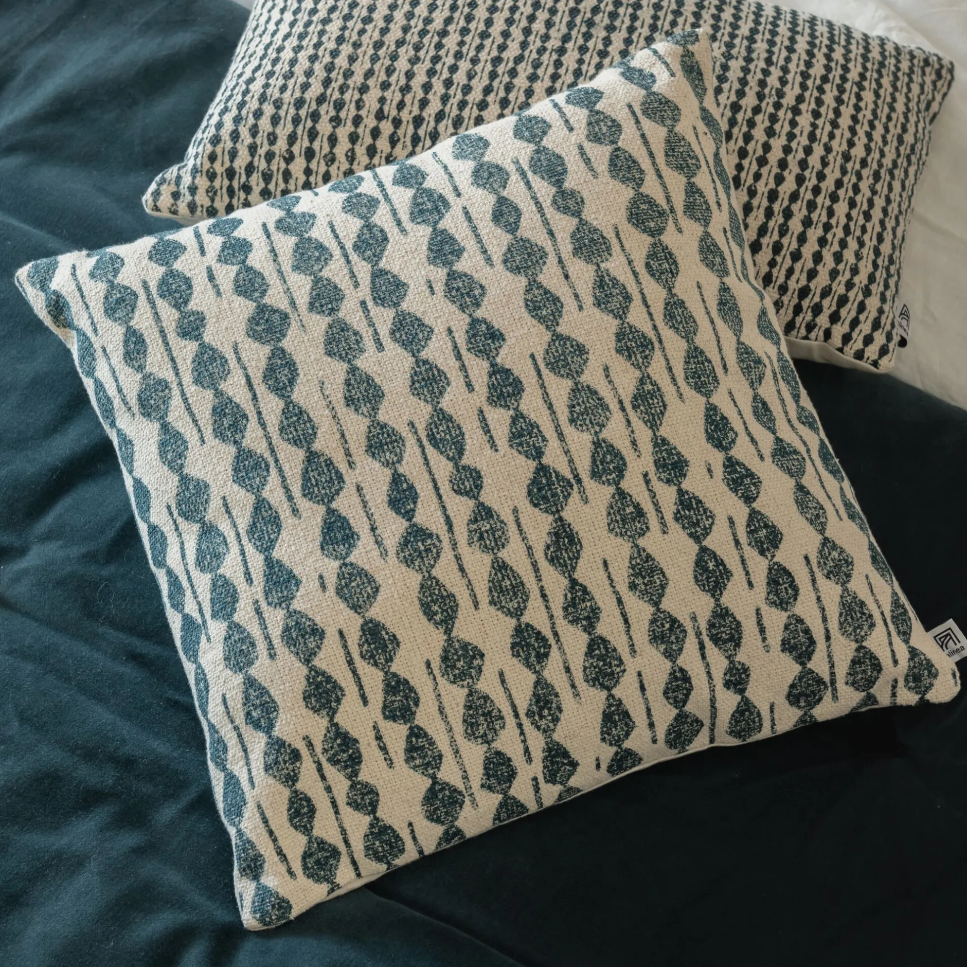 Coussin*alinea Coussin ethnique en coton 45x45cm - figuerolles Bleu