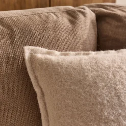 Coussin*alinea Coussin feutrine en tissu 45x45cm - écru Blanc