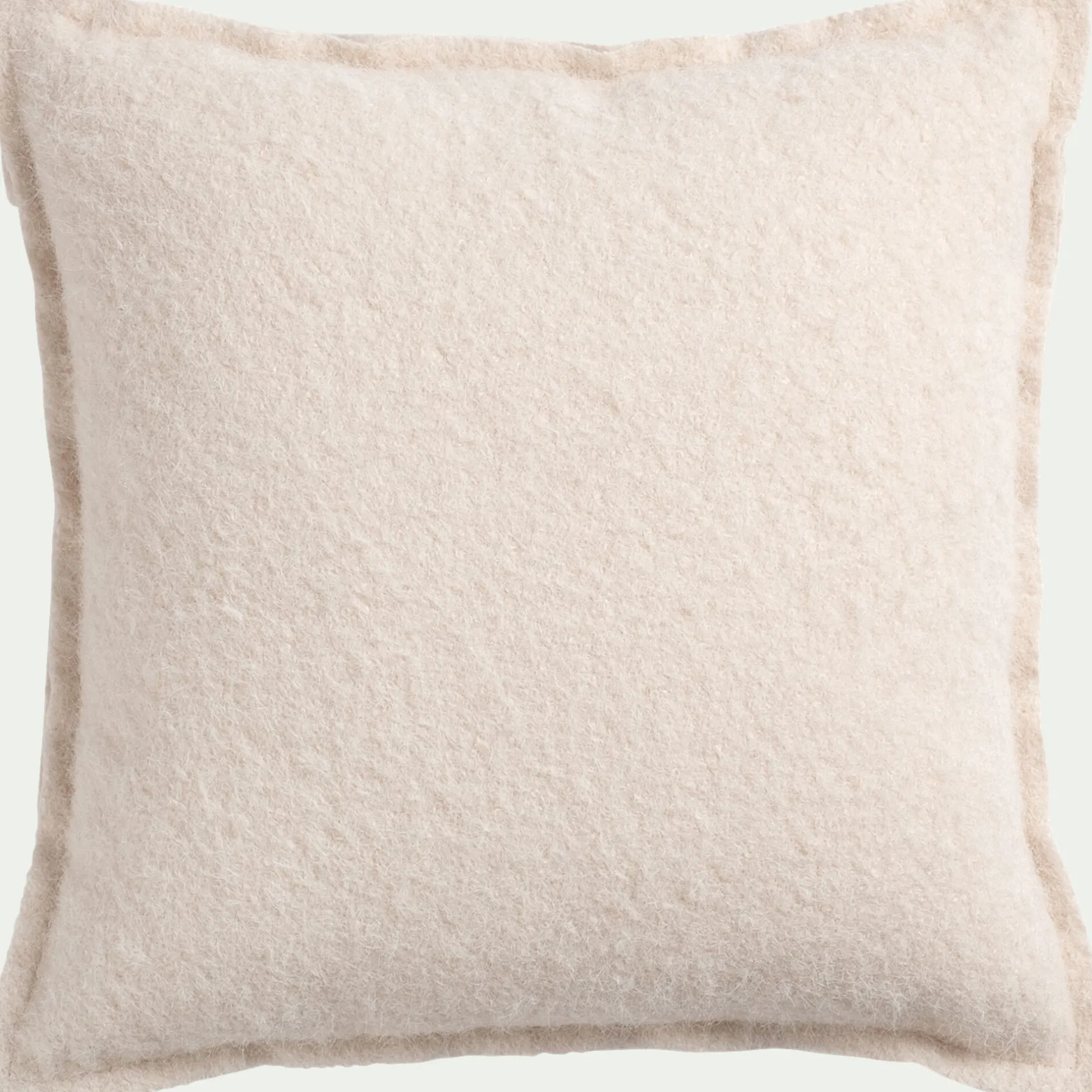 Coussin*alinea Coussin feutrine en tissu 45x45cm - écru Blanc