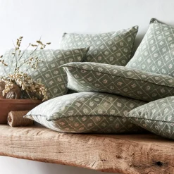 Coussin*alinea Coussin finition croquet en coton 30x80cm - Vert