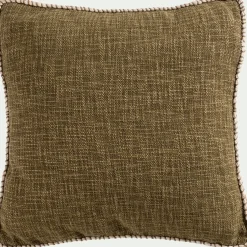 Coussin*alinea Coussin finition passepoil en coton 45x45cm - Vert