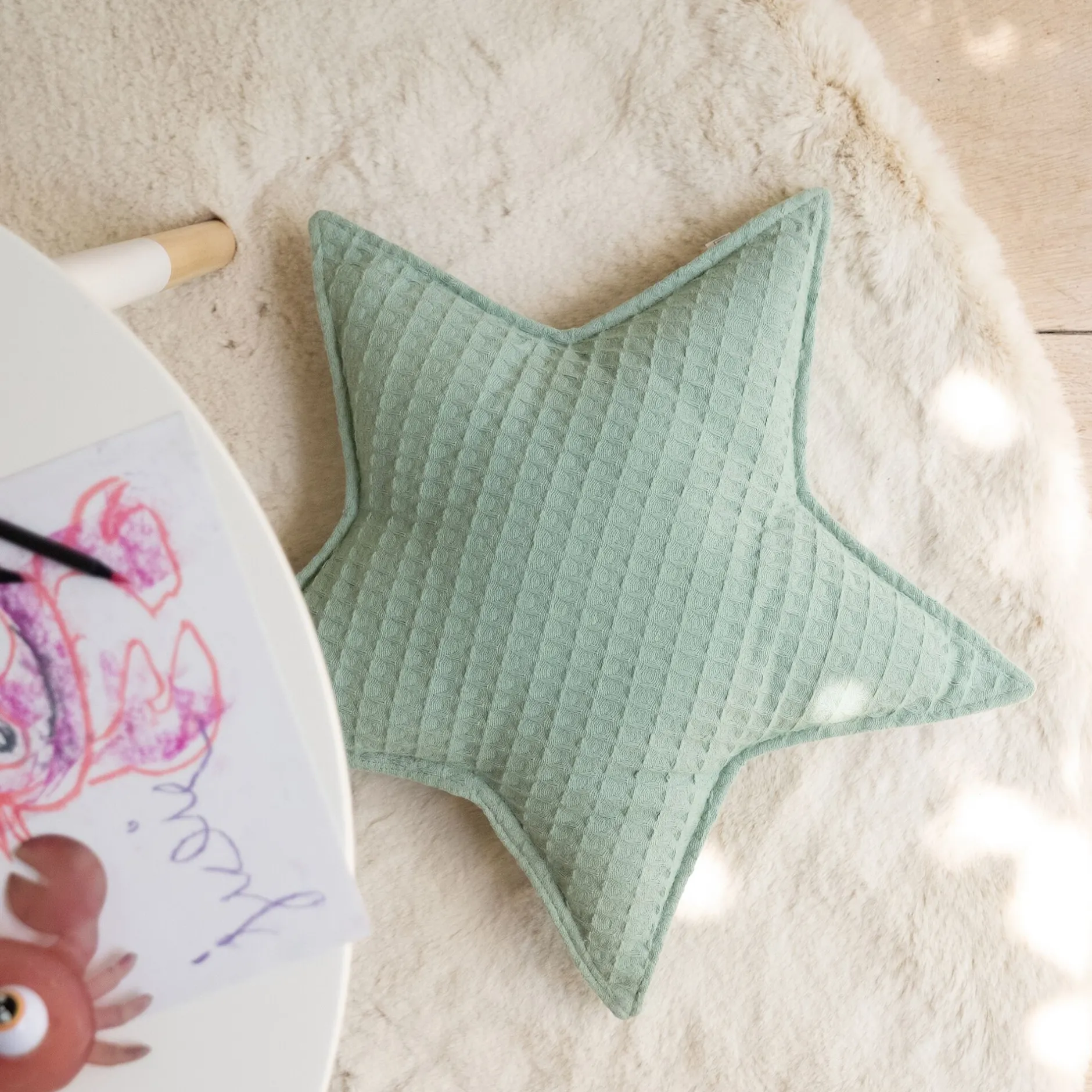 Bureau Enfant|Coussin Enfant*alinea Coussin forme étoile 45x45cm - Bleu