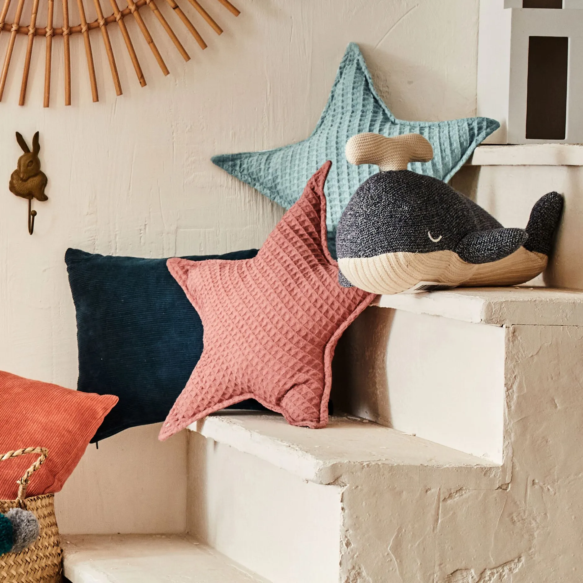 Bureau Enfant|Coussin Enfant*alinea Coussin forme étoile 45x45cm - Bleu