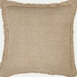 Coussin*alinea Coussin frangé en lin 45x45cm - Naturel