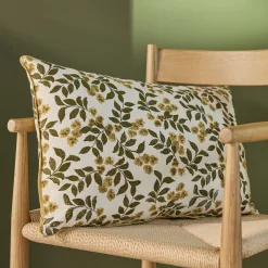 Coussin*alinea Coussin motif floral en coton 40x60cm - Jaune