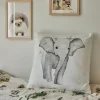Bureau Enfant|Coussin Enfant*alinea Coussin motif éléphant en coton 45x45cm - gris