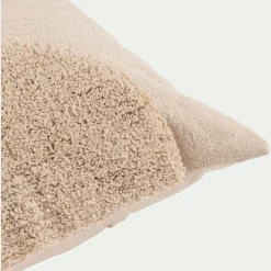 Coussin*alinea Coussin motifs laineux en coton 45x45cm - naturel Beige