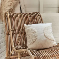 Coussin*alinea Coussin motifs laineux en coton 45x45cm - naturel Beige