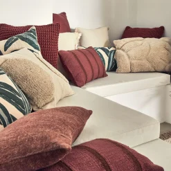 Coussin*alinea Coussin motifs laineux en coton 45x45cm - naturel Beige