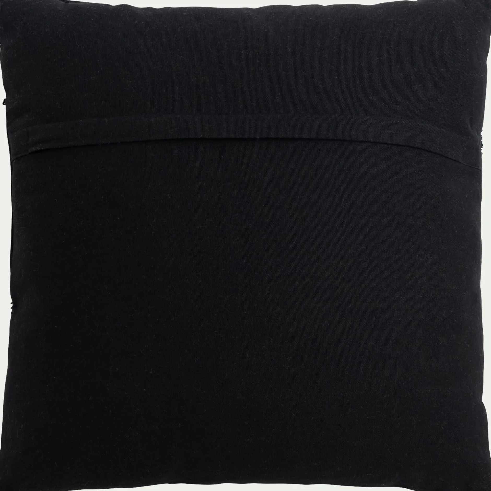 Coussin*alinea Coussin motifs laineux en coton 45x45cm - Noir
