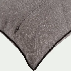 Coussin*alinea Coussin points bourdon en coton - ardoise 45x45cm Gris