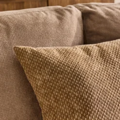 Coussin*alinea Coussin surpiqué en coton 45x45cm - brun noisette Marron