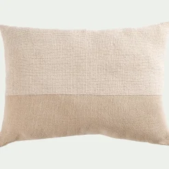 Coussin*alinea Coussin tissé en coton 50x70cm - Beige