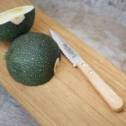Couteau De Cuisine*alinea Couteau à légumes en inox et bois d'olivier 18cm - Naturel