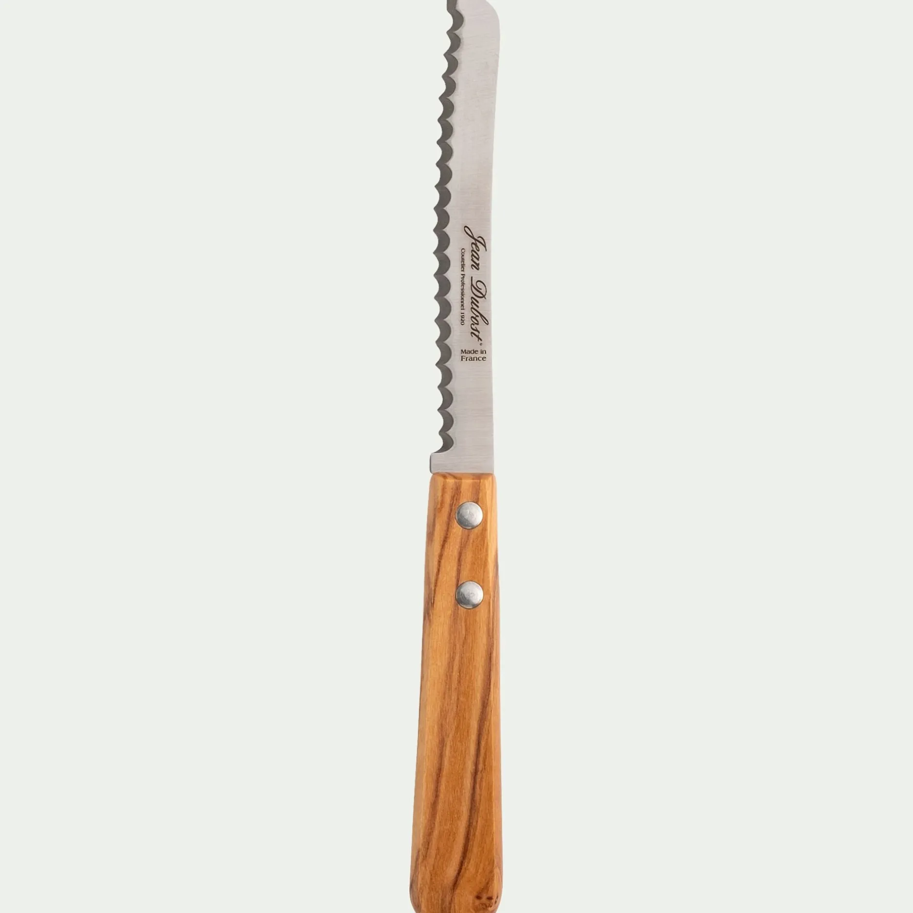 Couteau De Cuisine*alinea Couteau à tomates en inox et bois d'olivier 21cm - Naturel