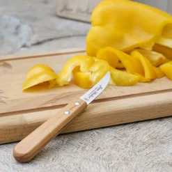 Couteau De Cuisine*alinea Couteau bec d'oiseau en inox et bois d'olivier 15,30cm - Naturel