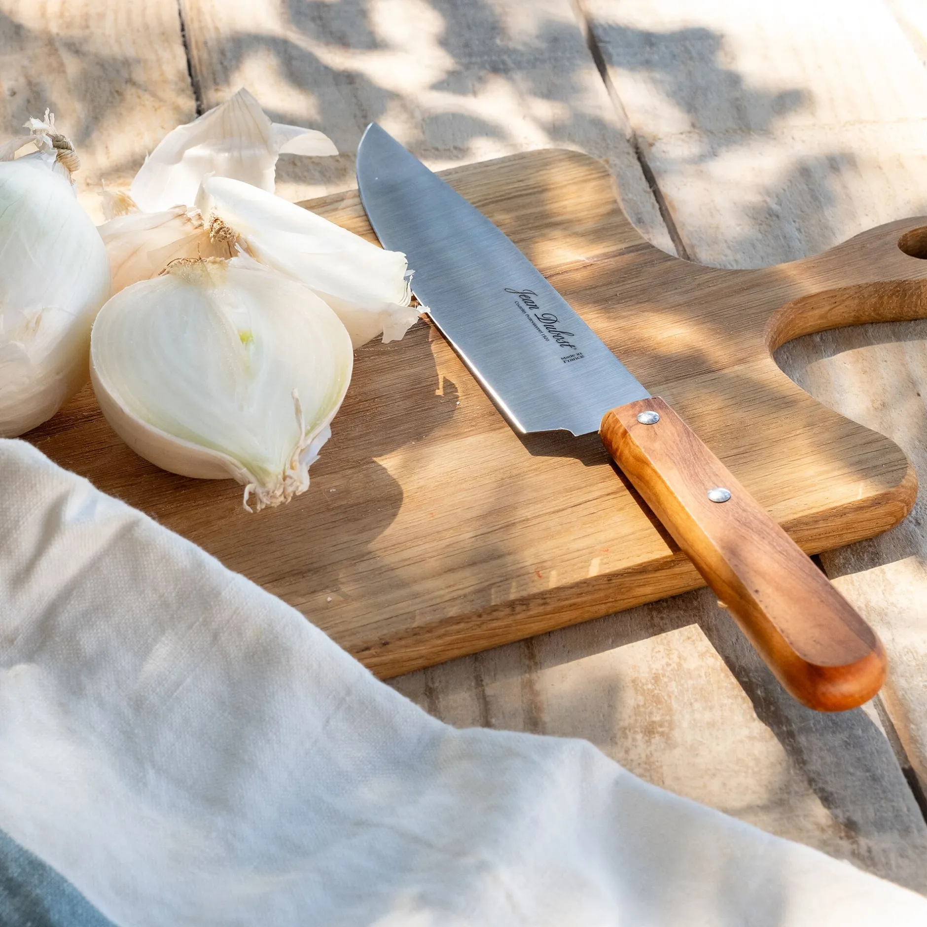 Couteau De Cuisine*alinea Couteau chef en inox et bois d'olivier 28cm - Naturel