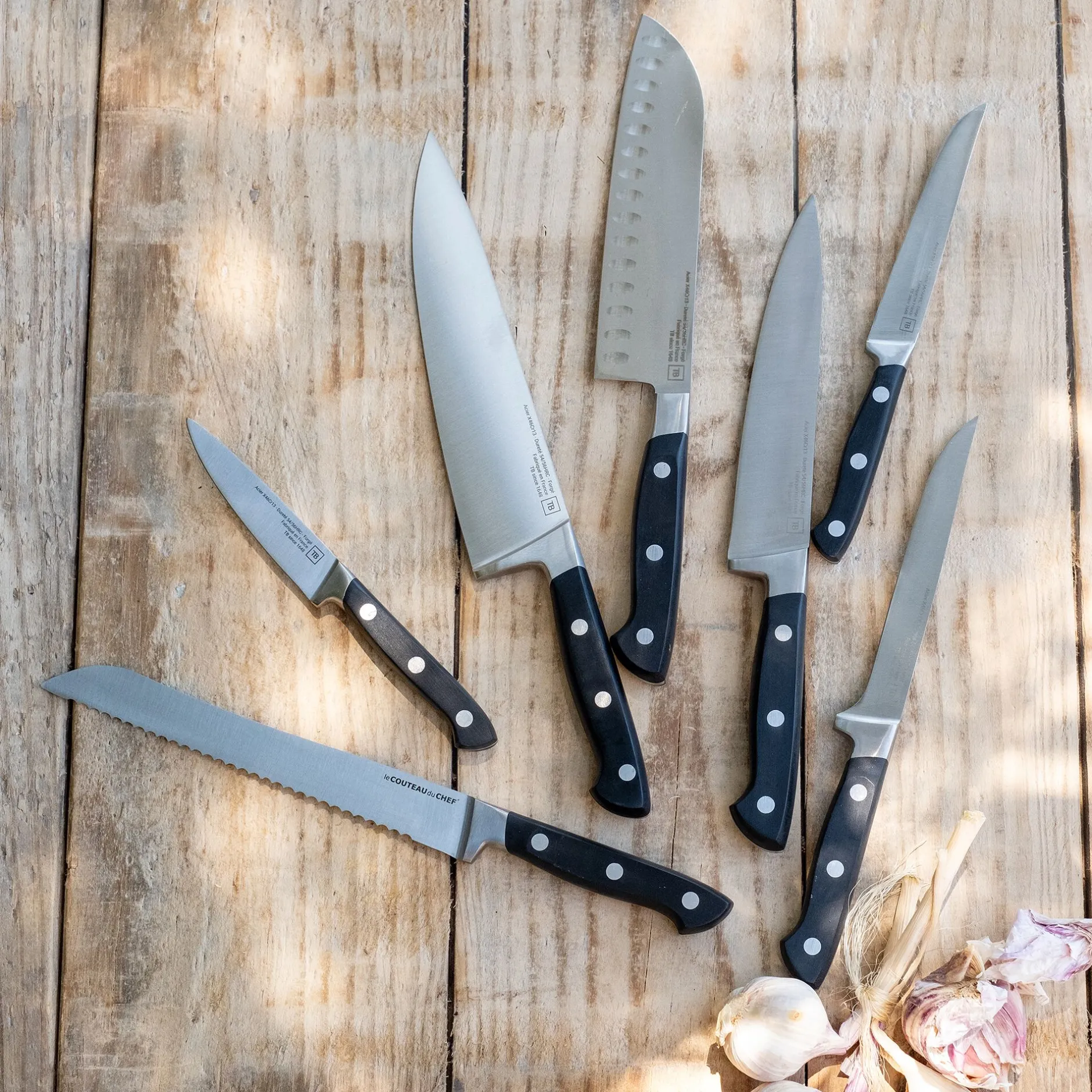 Couteau De Cuisine*alinea Couteau de chef forgé avec lame 19cm en métal