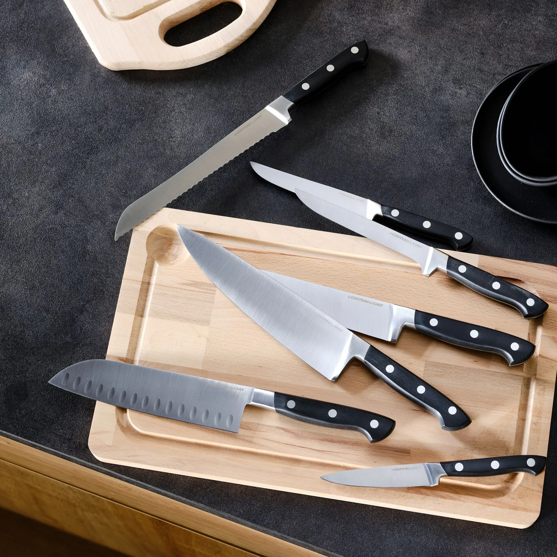 Couteau De Cuisine*alinea Couteau de cuisine forgé avec lame 17cm en métal