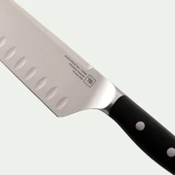 Couteau De Cuisine*alinea Couteau forgé japonais Santoku avec lame 18 cm en acier inoxydable