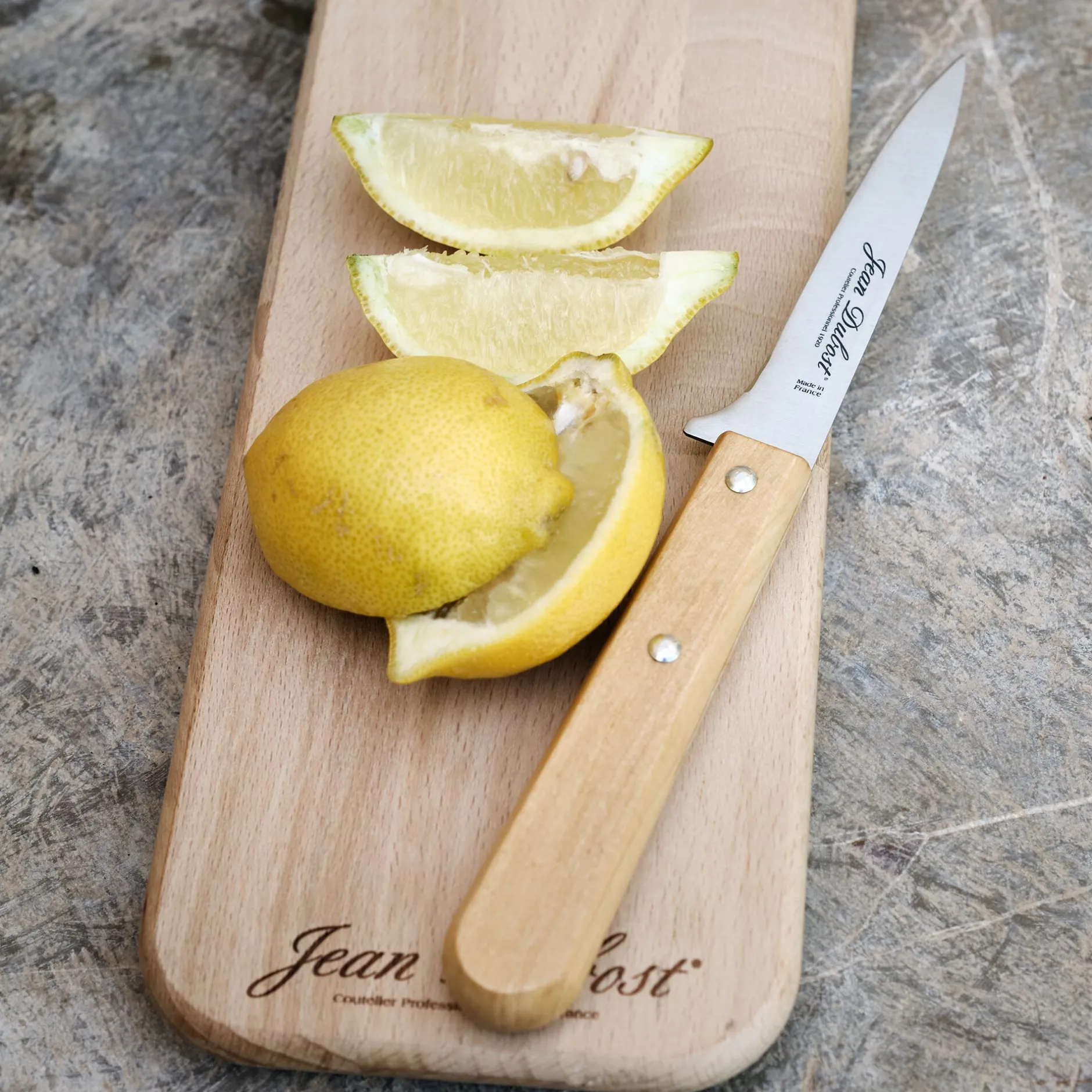 Couteau De Cuisine*alinea Couteau multi-usages en inox et bois d'olivier 25cm - Naturel