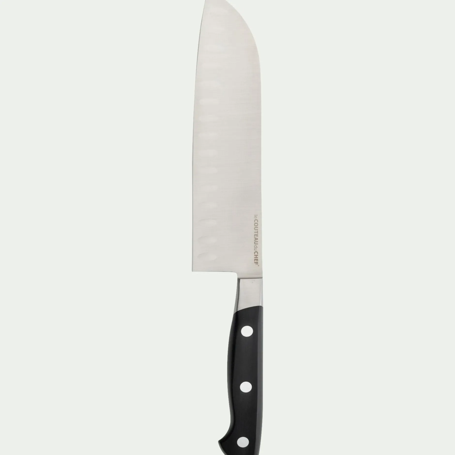 Couteau De Cuisine*alinea Couteau Santoku forgé avec lame 19cm en métal Noir