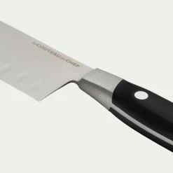 Couteau De Cuisine*alinea Couteau Santoku forgé avec lame 19cm en métal Noir