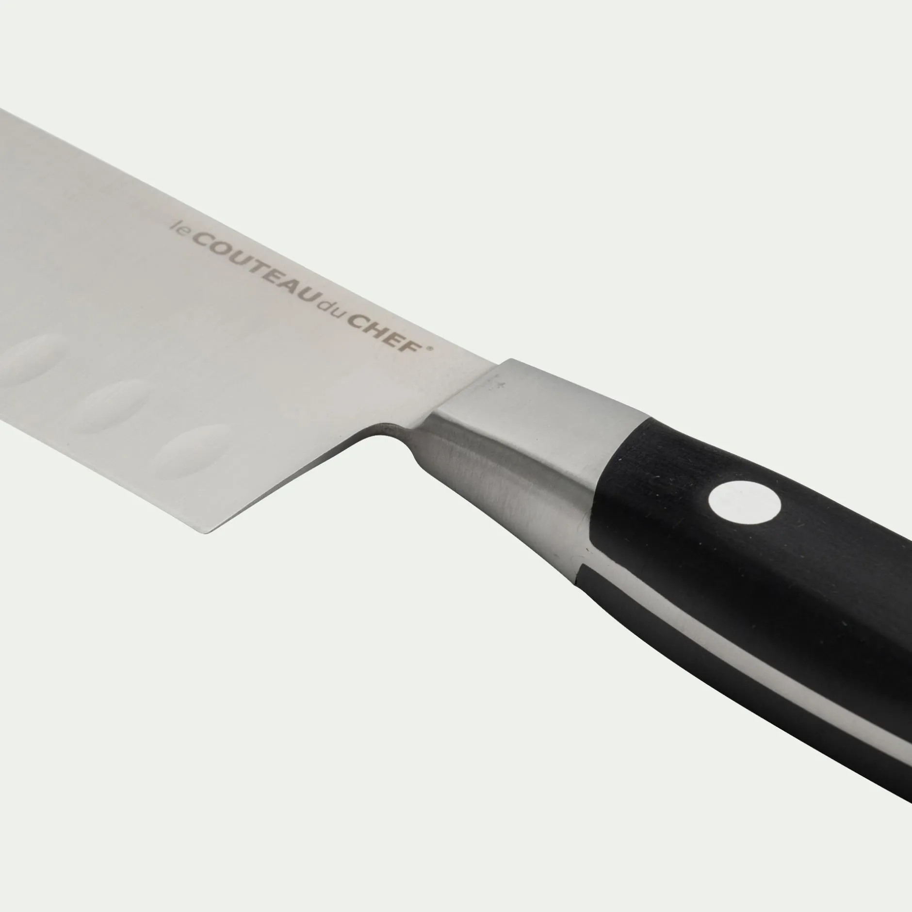 Couteau De Cuisine*alinea Couteau Santoku forgé avec lame 19cm en métal Noir