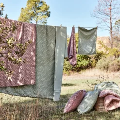 Couvre-Lit*alinea Couvre lit finition croquet en coton 220x240cm - Vert