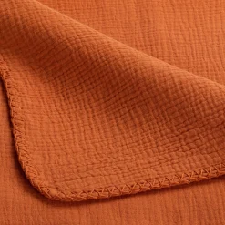 Couvre-Lit*alinea Couvre-lit en gaze de coton 180x230cm - brun rustrel Marron