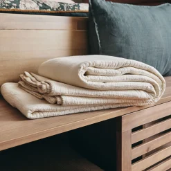 Couvre-Lit*alinea Couvre-lit en triple gaze de coton 180x230cm - ventoux Blanc