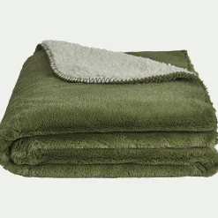 Plaid|Couvre-Lit*alinea Couvre-lit imitation fourrure - cèdre 180x220cm Vert
