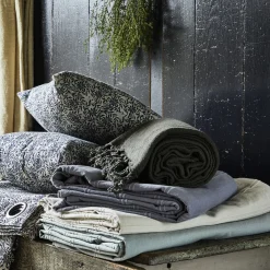 Couvre-Lit*alinea Couvre-lit tissé en coton 230x250cm - borie Gris