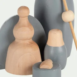 Objet Décoratif De Noël*alinea Crèche de Noël en bois H20cm - gris Naturel