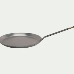 Casserole, Poêle Et Sauteuse|Cuisson Spécifique*alinea Crêpière en tôle De Buyer D26cm - Argenté