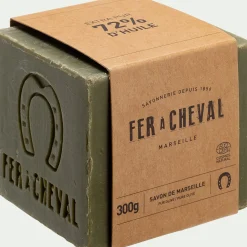 Cosmétique|Accessoire De Salle De Bain*alinea Cube savon de Marseille 300gr - Vert