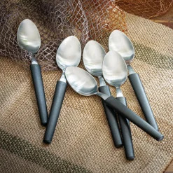 Couvert De Table*alinea Cuillère à soupe en matière végétale 100% recyclable - Noir