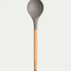 Ustensile De Cuisine|Couvert De Service*alinea Cuillère en bois et silicone - brun terre ombre