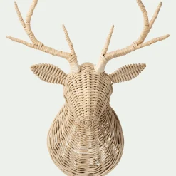 Matelas Enfant|Déco Murale*alinea Déco cerf en rotin H53cm Naturel