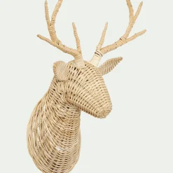 Matelas Enfant|Déco Murale*alinea Déco cerf en rotin H53cm Naturel