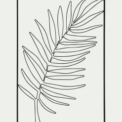 Toile, Tableau Et Affiche*alinea Décoration murale palmier - L50xl34,5cm Noir
