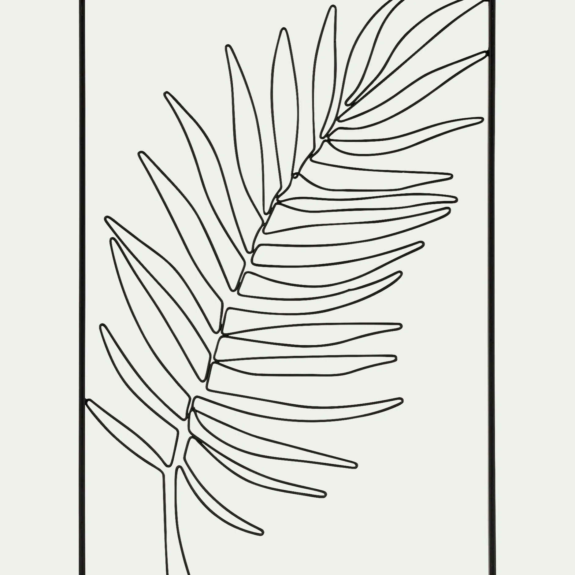 Toile, Tableau Et Affiche*alinea Décoration murale palmier - L50xl34,5cm Noir