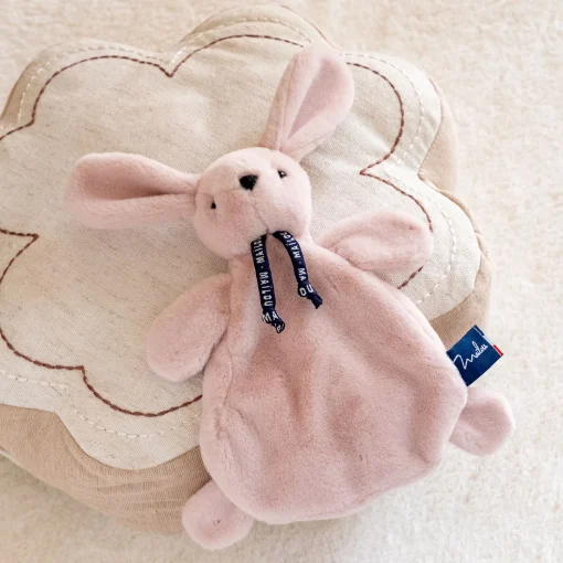 Matelas Enfant|Peluche*alinea Doudou lapin - H23cm Rose