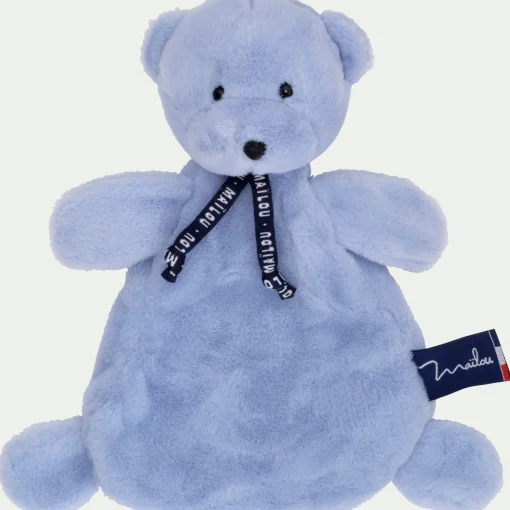 Matelas Enfant|Peluche*alinea Doudou ours - H23cm Bleu