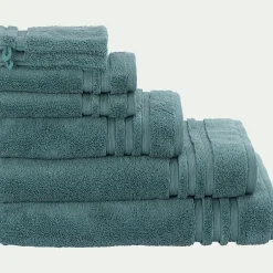 Drap De Bain*alinea Drap de bain bouclette en coton - 100x150cm Vert