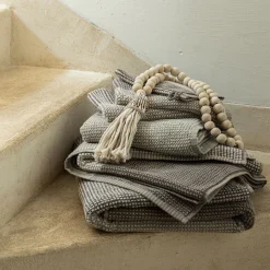 Drap De Bain*alinea Drap de bain bouclette jacquard en coton - alpilles 100x150cm Beige