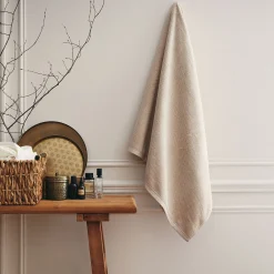 Drap De Bain*alinea Drap de bain en bouclettes de coton bio - alpilles 90x150cm Beige