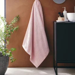 Drap De Bain*alinea Drap de bain en bouclettes de coton bio - rosa 90x150cm Rose